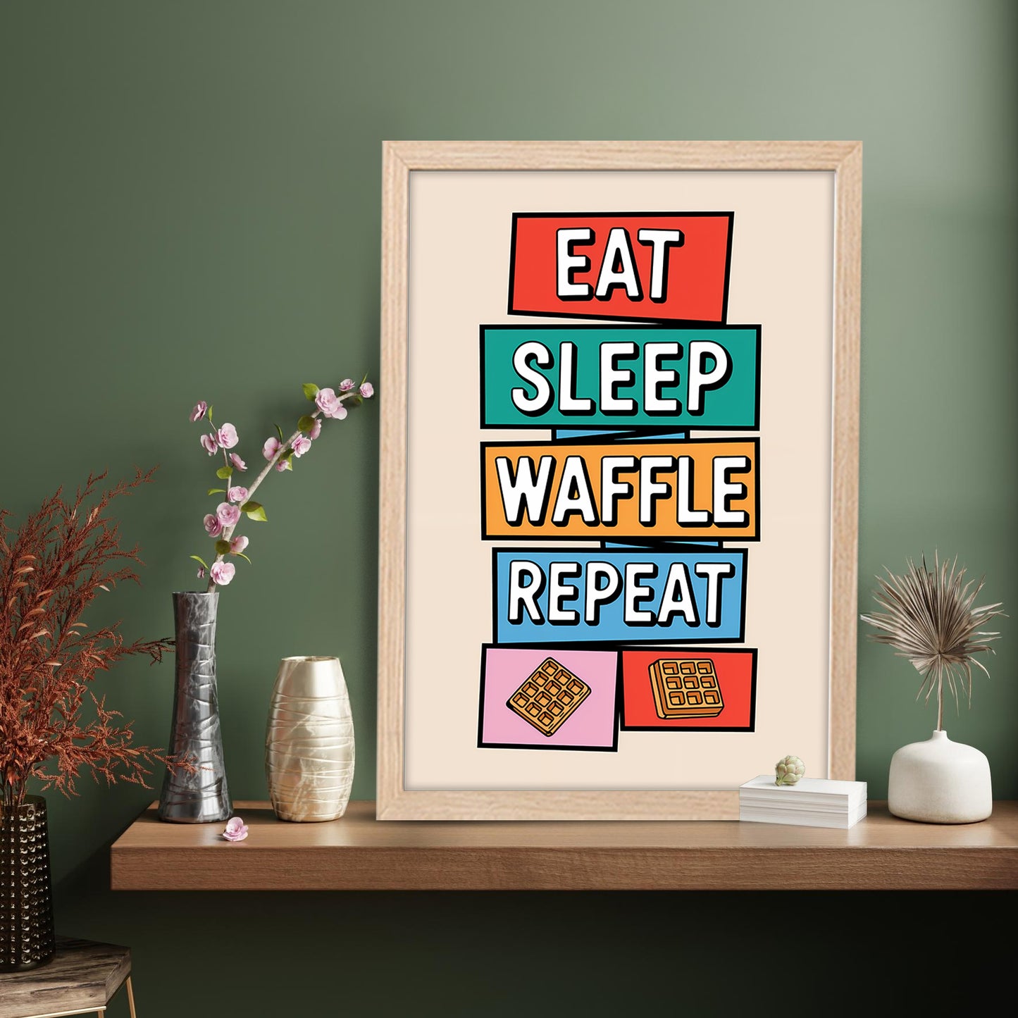 Waffle Life Wall Frame