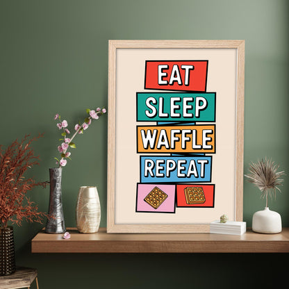 Waffle Life Wall Frame