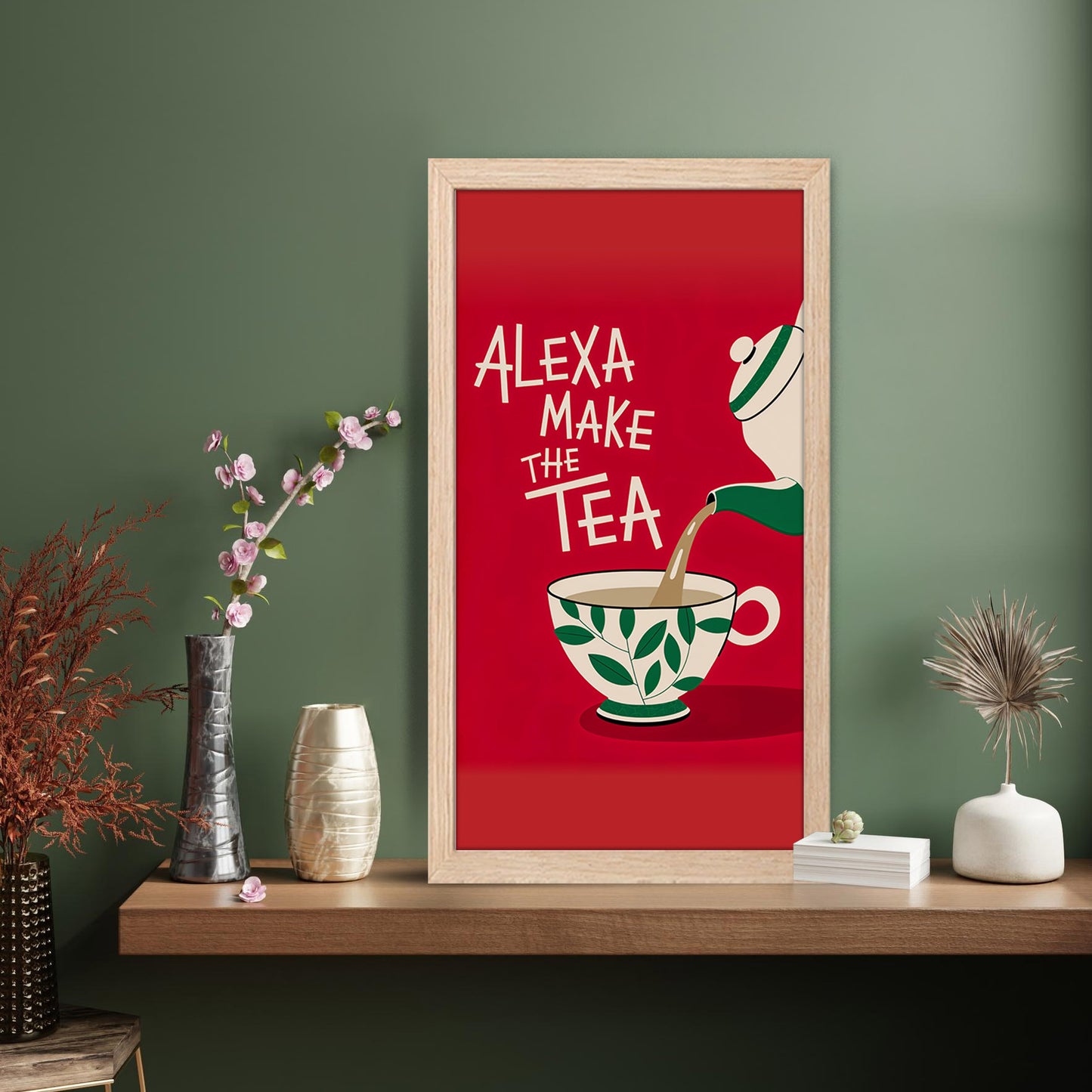 Alexa Make The Tea Wall Frame Set of 1