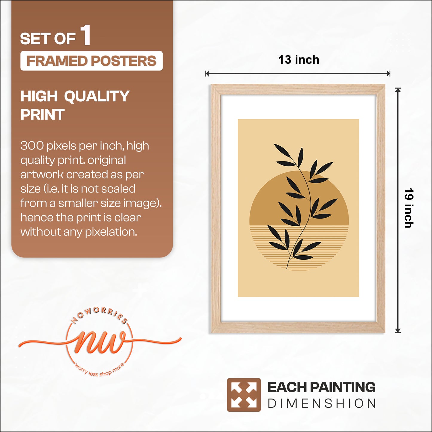 Minimalist Botanical Wall Frame