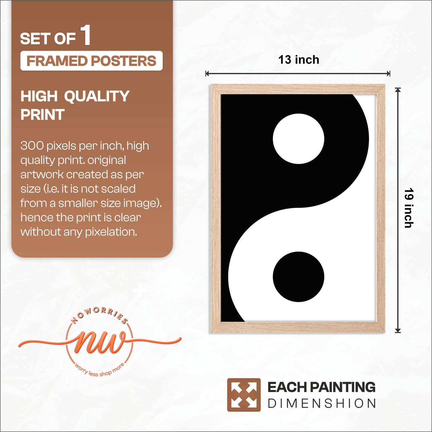 Yin Yang Minimalist Wall Art