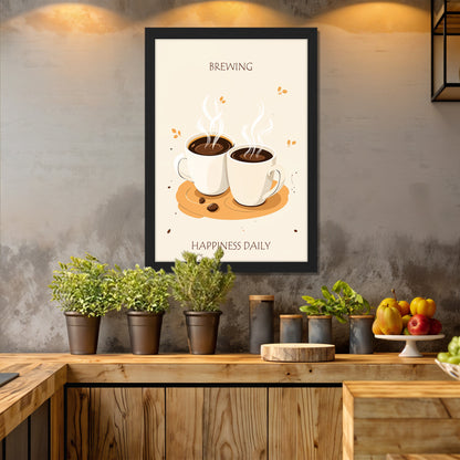 Brewing Happiness Coffee Frame Set of 1