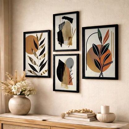 Premium Abstract Wall Decor - Set of 4