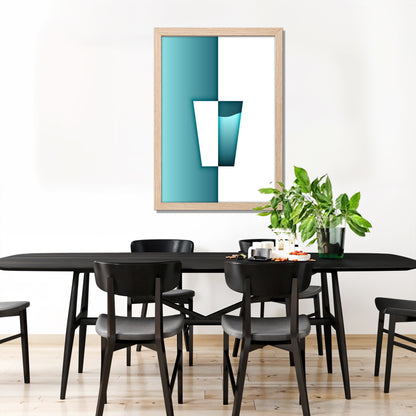 Aqua Glass Wall Frame