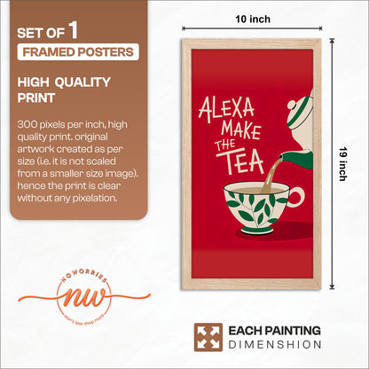 Alexa Make the Tea Wall Frame