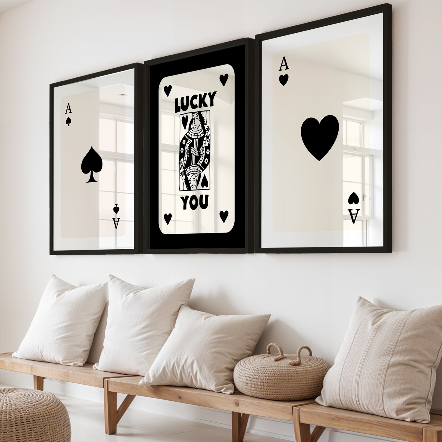 Ace & Lucky Trio Wall Frames Set of 3