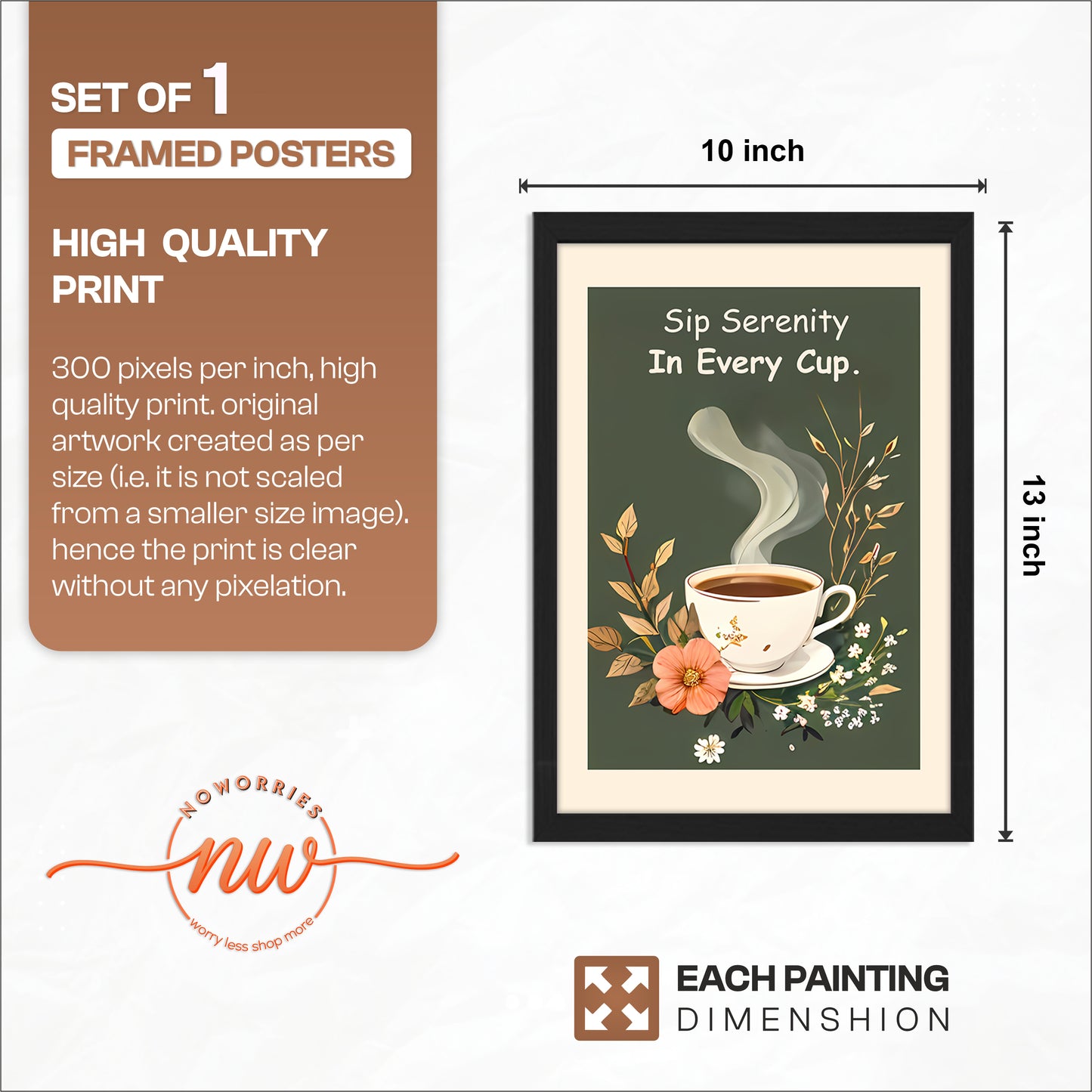 Calm Brew Wall Frame