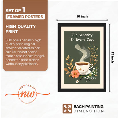 Calm Brew Wall Frame