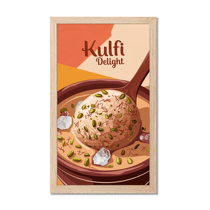 Kulfi Delight Food Art Frame Set of 1