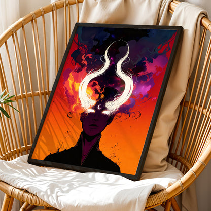 Mystic Horned Figure Wall Art