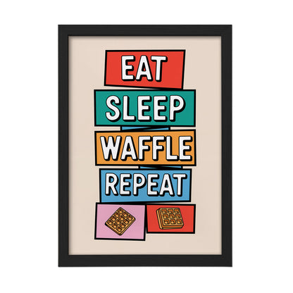 Waffle Life Wall Frame