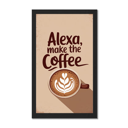 Minimal Coffee Quote Wall Frame