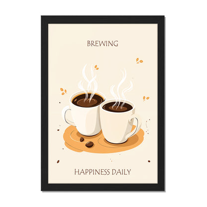 Brewing Happiness Coffee Frame Set of 1