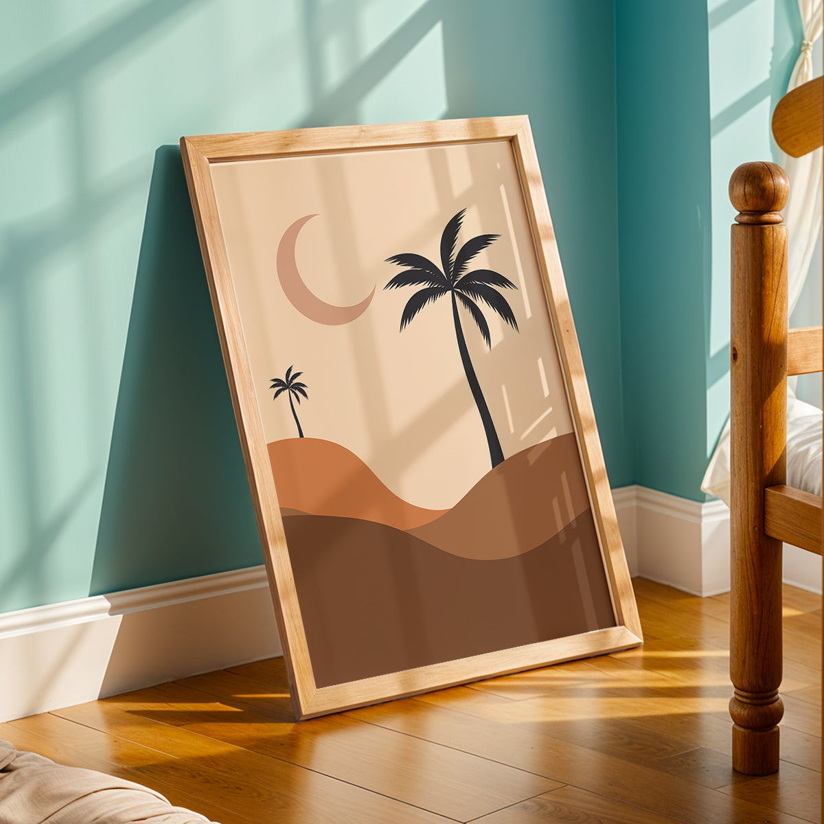 Bohemian Desert Palm Landscape Wall Art