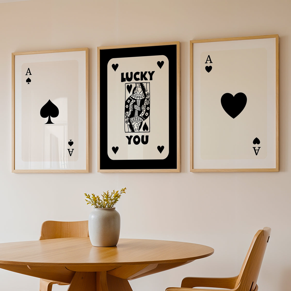 Ace & Lucky Trio Wall Frames Set of 3