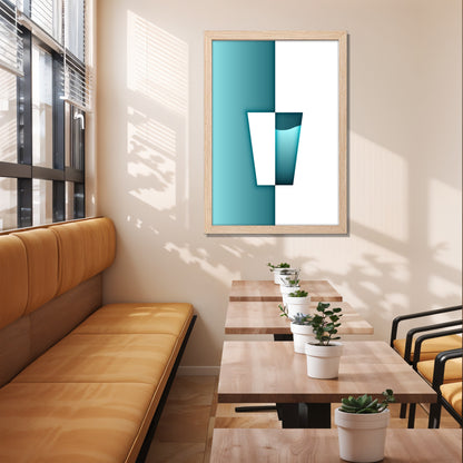 Aqua Glass Wall Frame