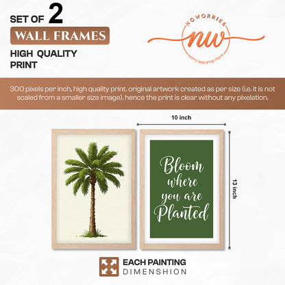 Bloom Where You Are Planted Wall Art Set of 2