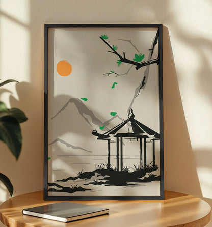 Zen Pavilion Wall Art
