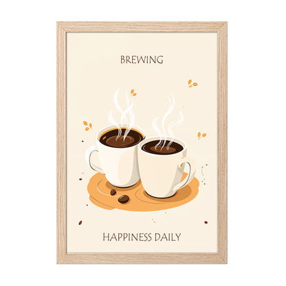 Brewing Happiness Coffee Frame Set of 1