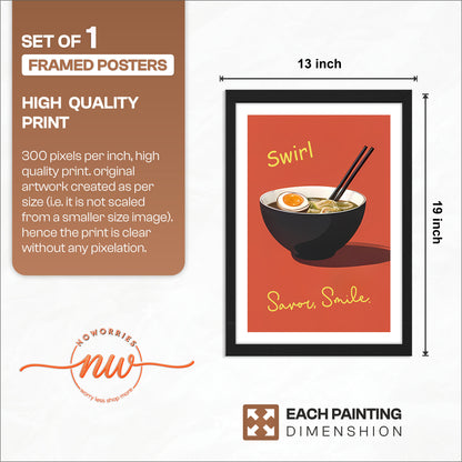 Ramen Joy Wall Frame