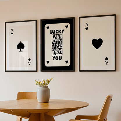 Ace & Lucky Trio Wall Frames Set of 3