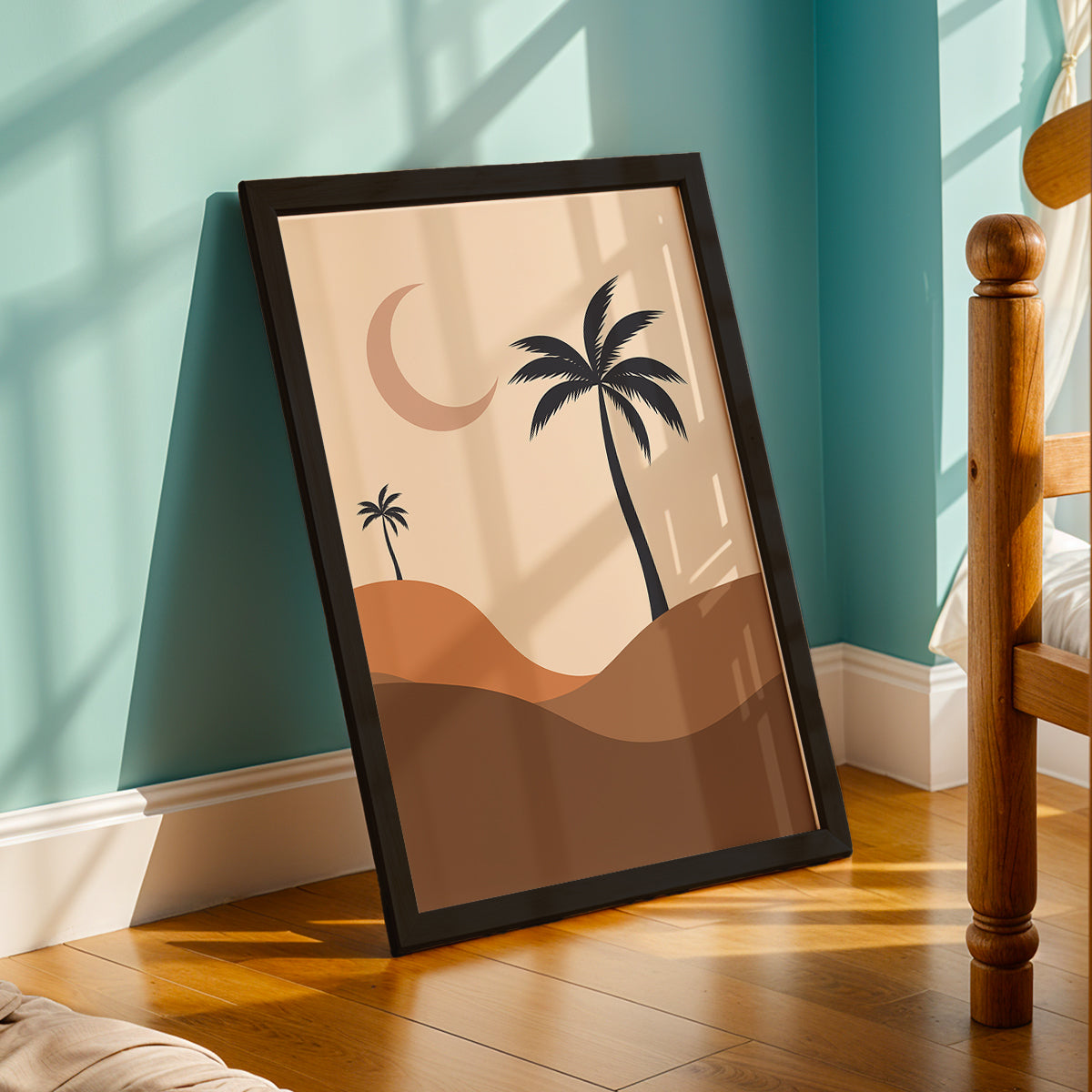 Bohemian Desert Palm Landscape Wall Art
