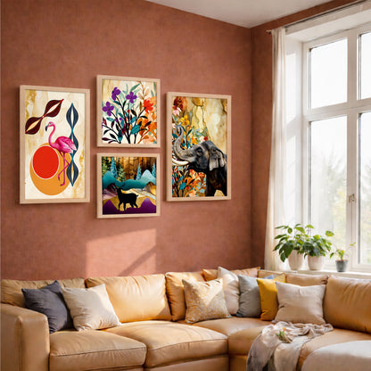 Jungle Bloom Collection Set of 4