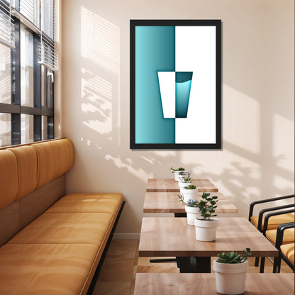 Aqua Glass Wall Frame