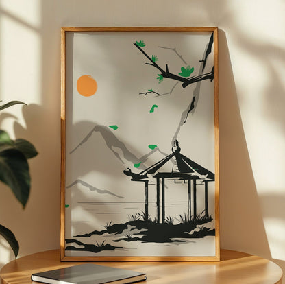 Zen Pavilion Wall Art