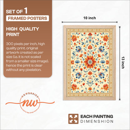Vintage Floral Pattern Wall Frame