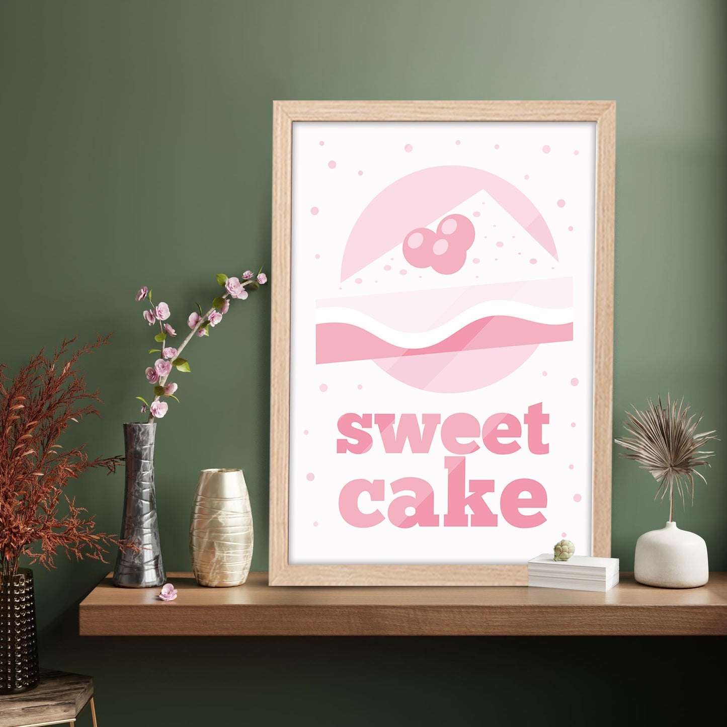 Pink Cake Wall Frame