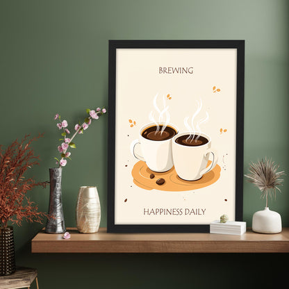 Brewing Happiness Coffee Frame Set of 1