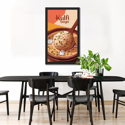Kulfi Delight Food Art Frame Set of 1