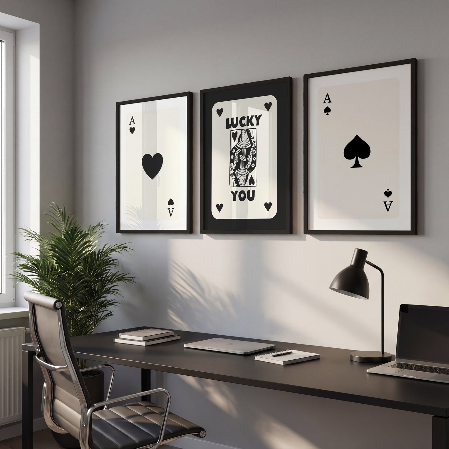 Ace & Lucky Trio Wall Frames Set of 3