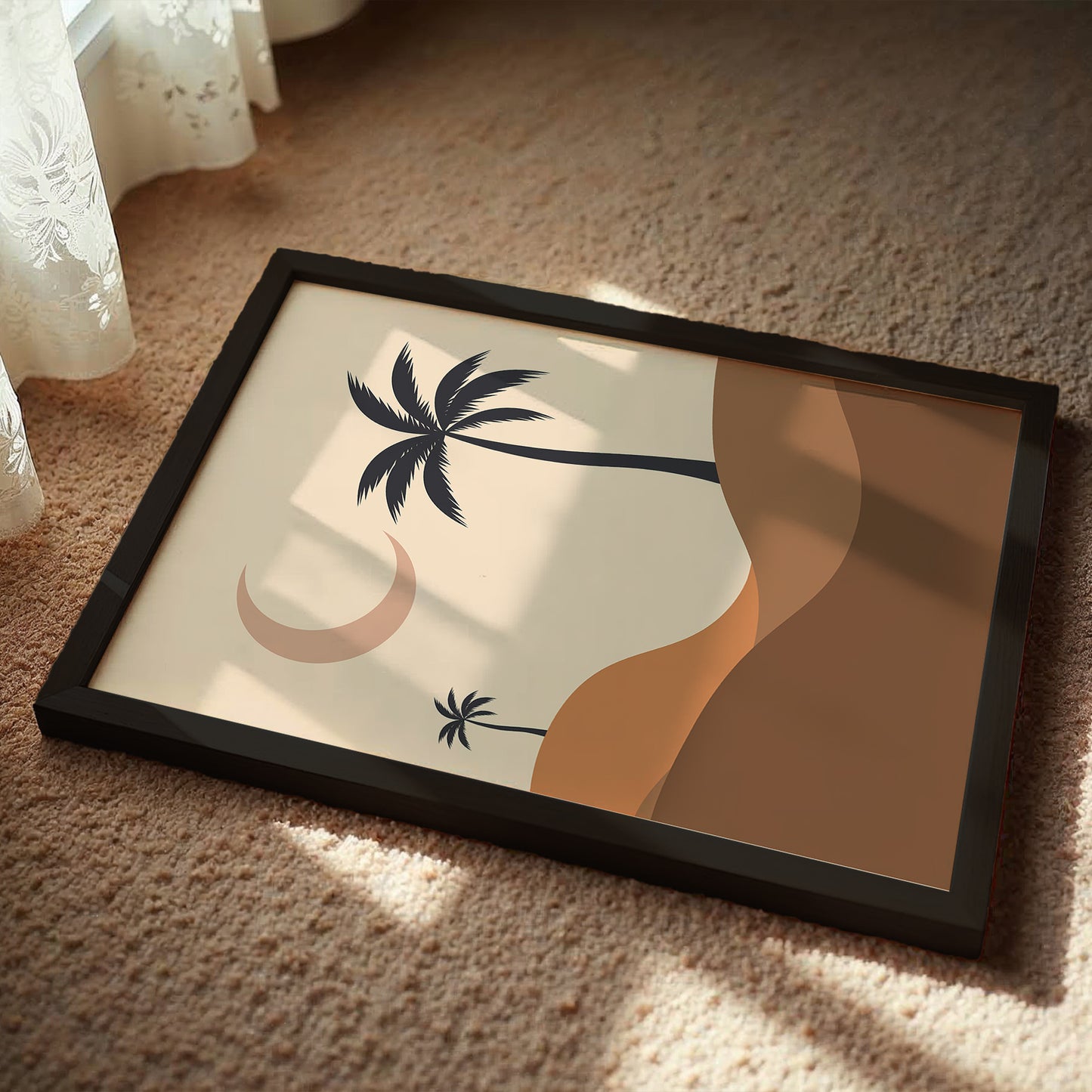 Bohemian Desert Palm Landscape Wall Art