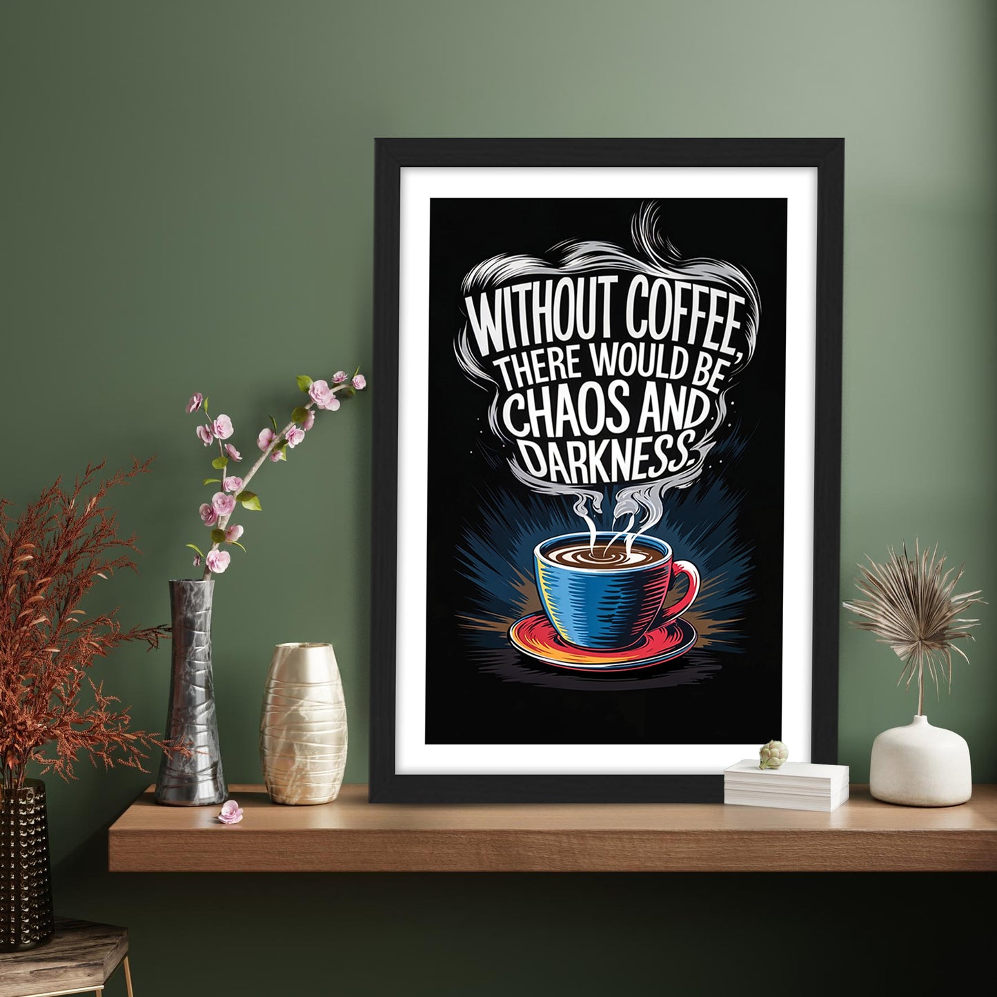 Powered by Coffee Wall Frame