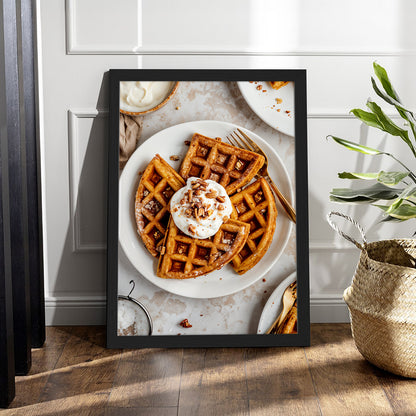 Waffles with Cream Wall Frame