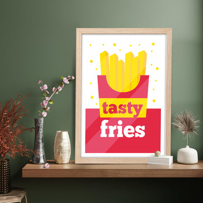 Tasty Fries Wall Frame