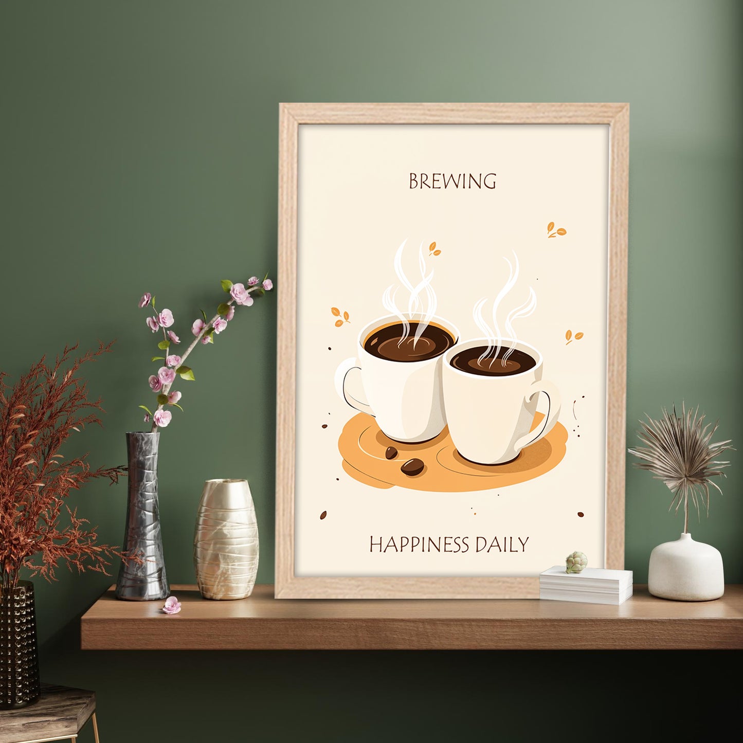 Brewing Happiness Coffee Frame Set of 1