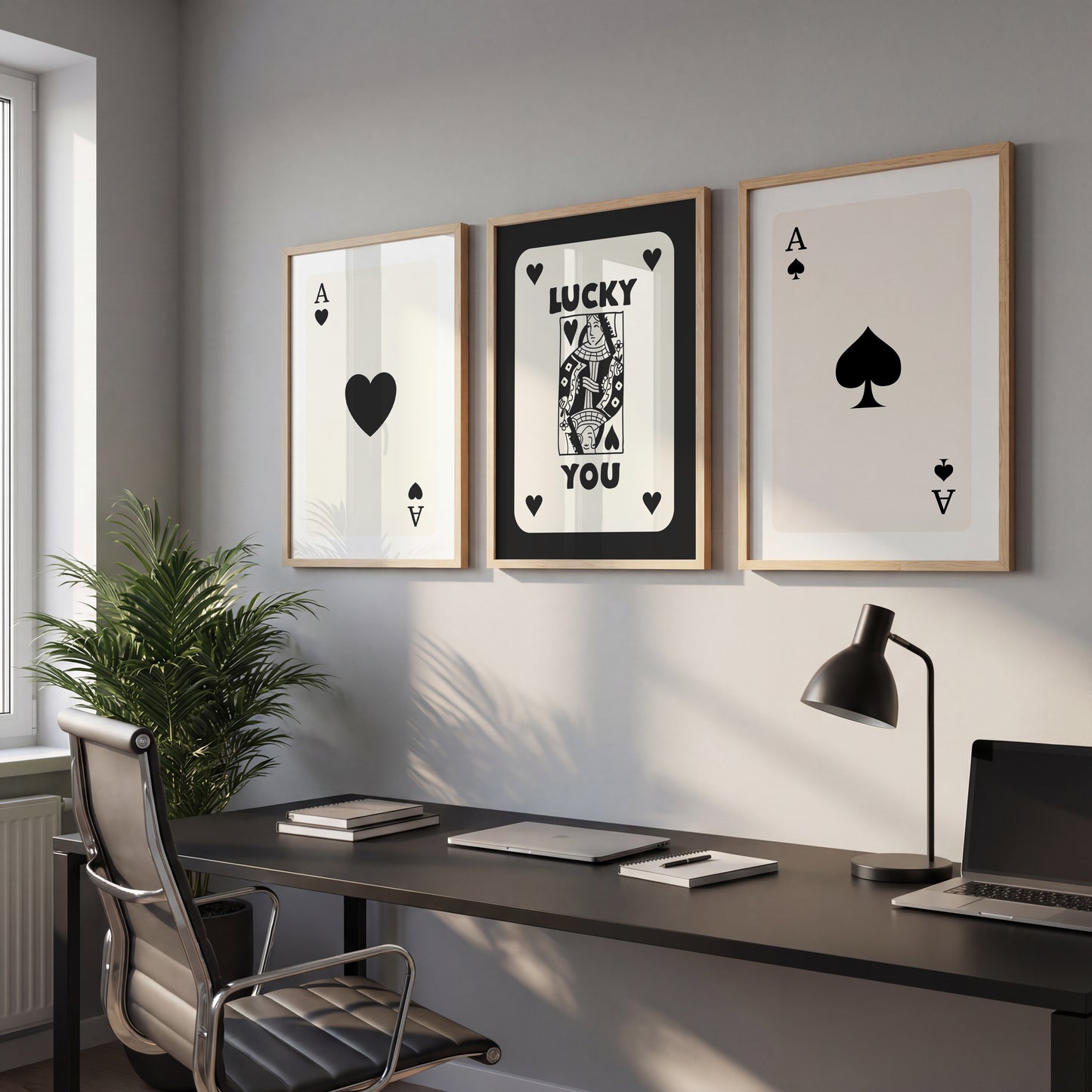 Ace & Lucky Trio Wall Frames Set of 3