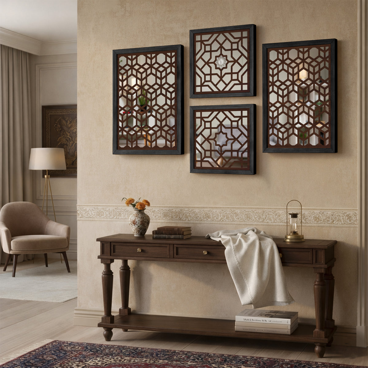 Nexus Mirror Art Set of 4