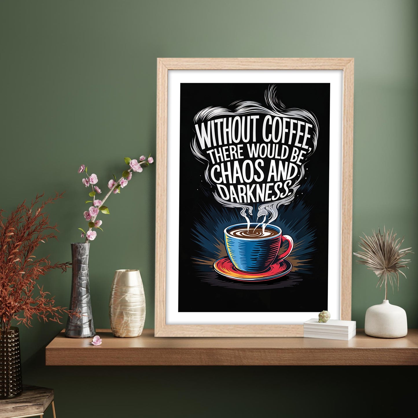 Powered by Coffee Wall Frame