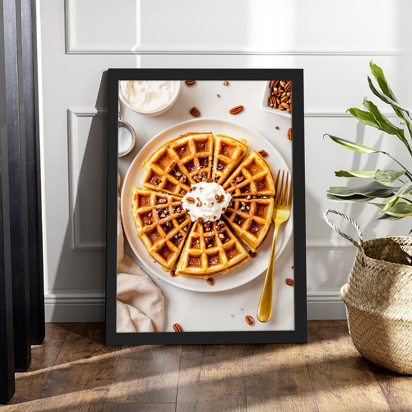 Waffle Slices Wall Frame