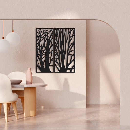Forest Panels Pinewood Wall Art