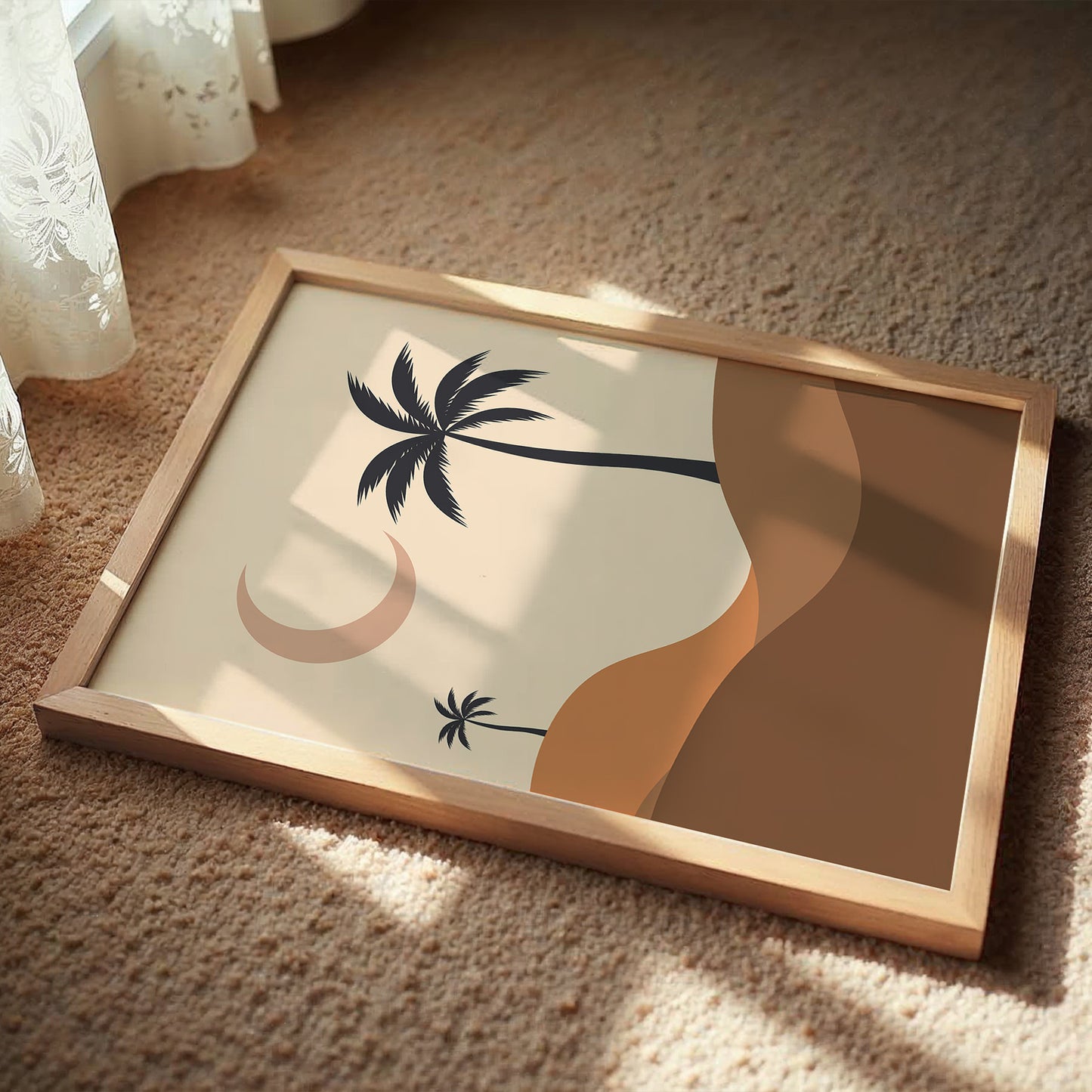 Bohemian Desert Palm Landscape Wall Art