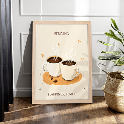 Brewing Happiness Coffee Frame Set of 1