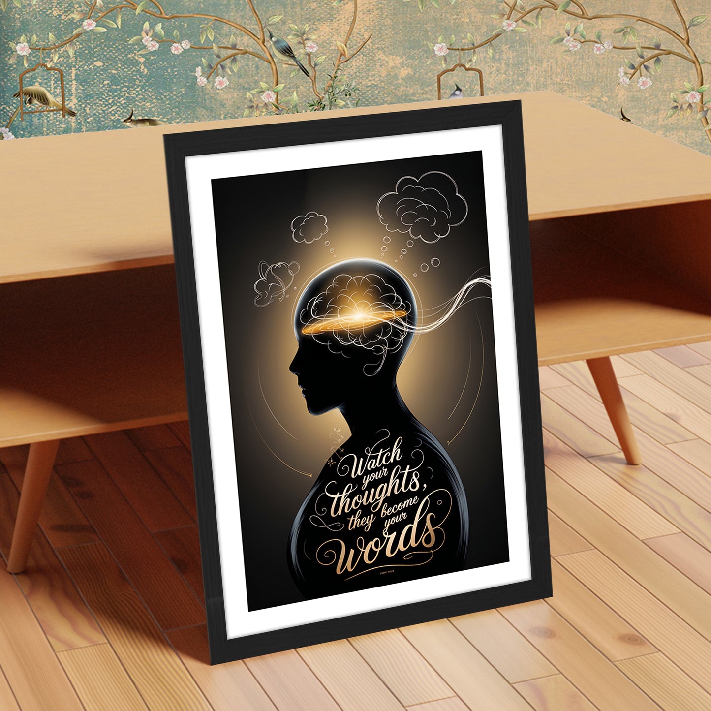 Watch Your Thoughts Motivational Poster
