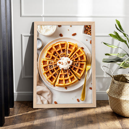 Waffle Slices Wall Frame