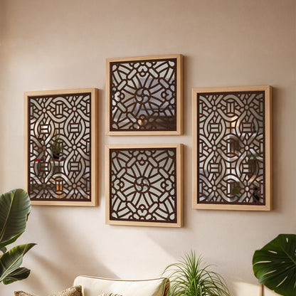 Regalia Mirror Art Set – Natural Oak
