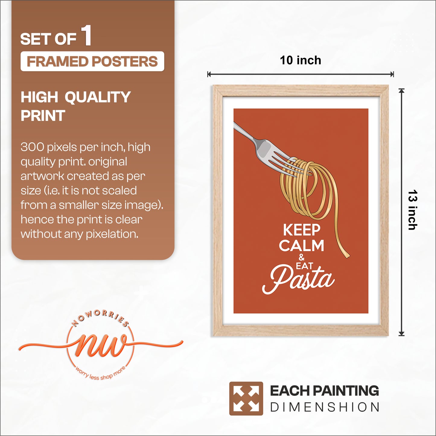 Pasta Twist Wall Frame